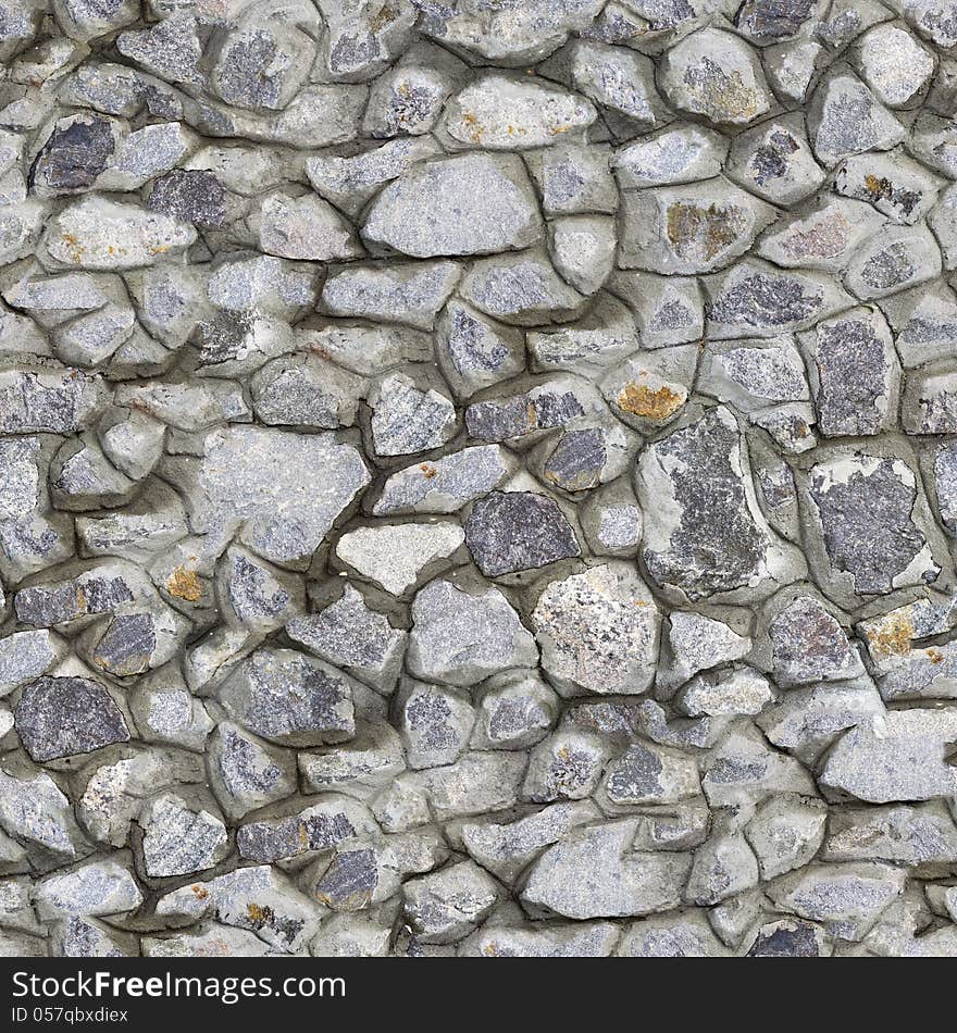 Stone Wall Texture with Cracks and Dirt Spots. Seamless Tileable Texture. Stone Wall Texture with Cracks and Dirt Spots. Seamless Tileable Texture.