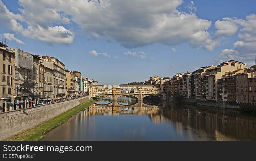 Arno river in florence