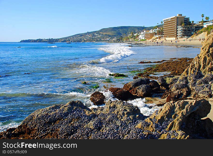 Laguna Beach coastline south of the Main Beach area