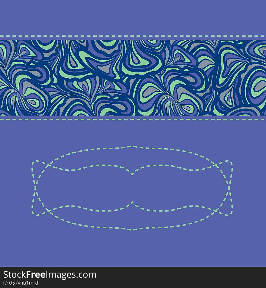 Purple-blue pattern with space for text