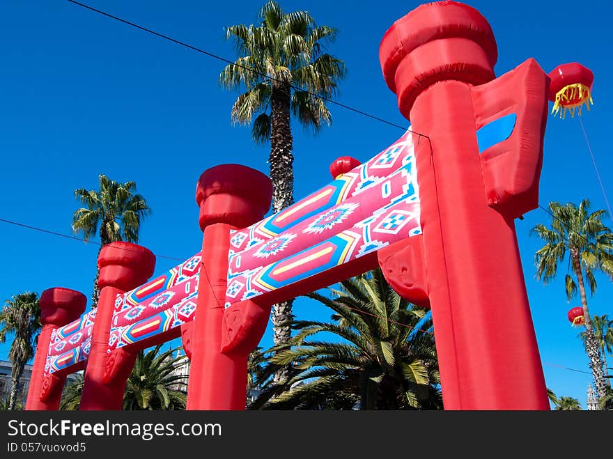 Celebration of the Chinese New Year in Barcelona