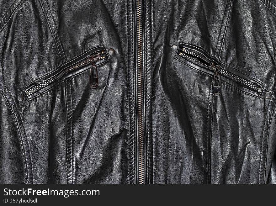 Black leather and zippers