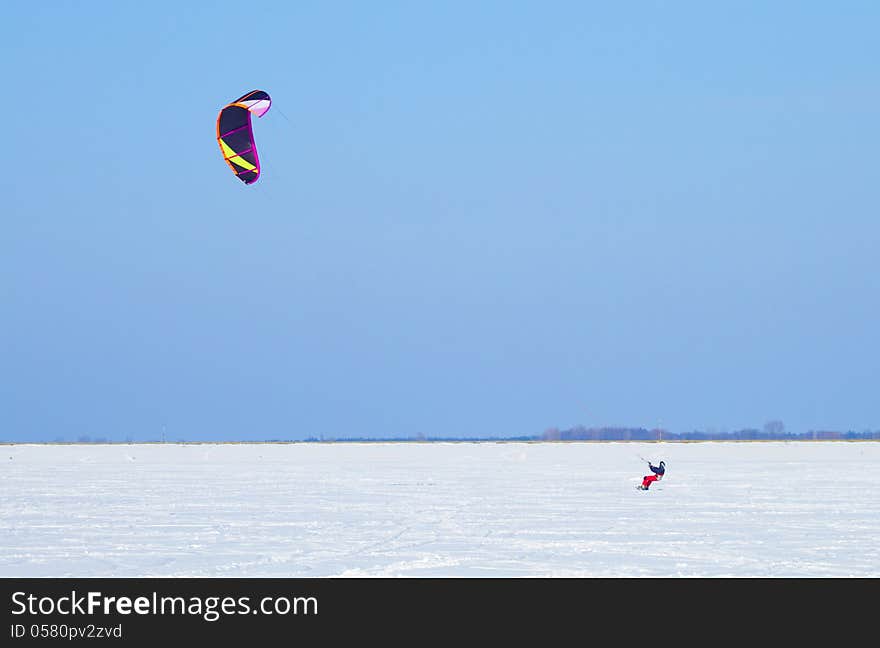 Winter Snowkiting