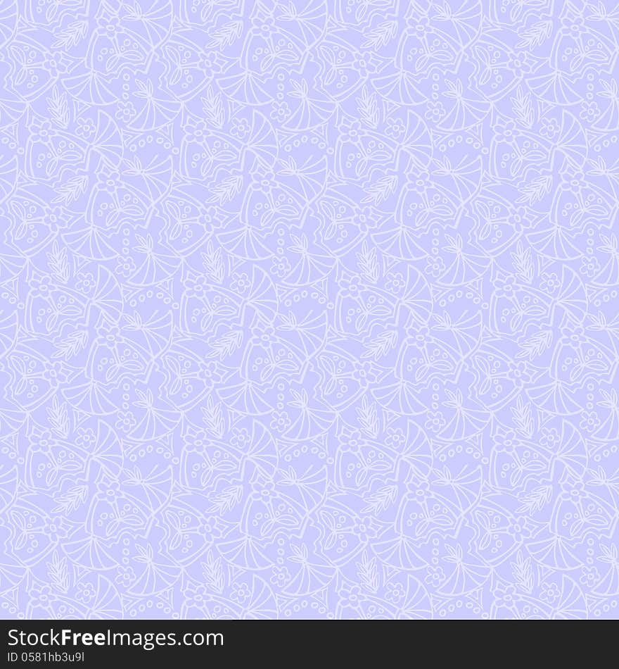 Elegant pale seamless hand drawn floral pattern. Elegant pale seamless hand drawn floral pattern