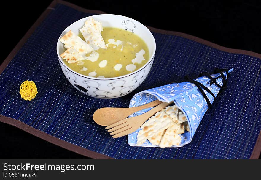 Fresh Potato And Corn Cream Soup