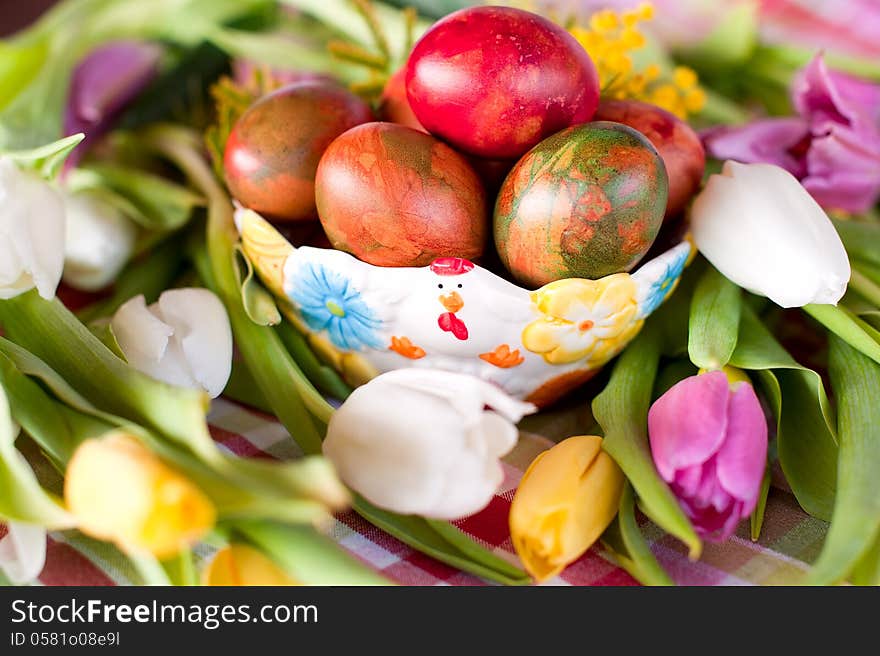 Easter eggs decoration