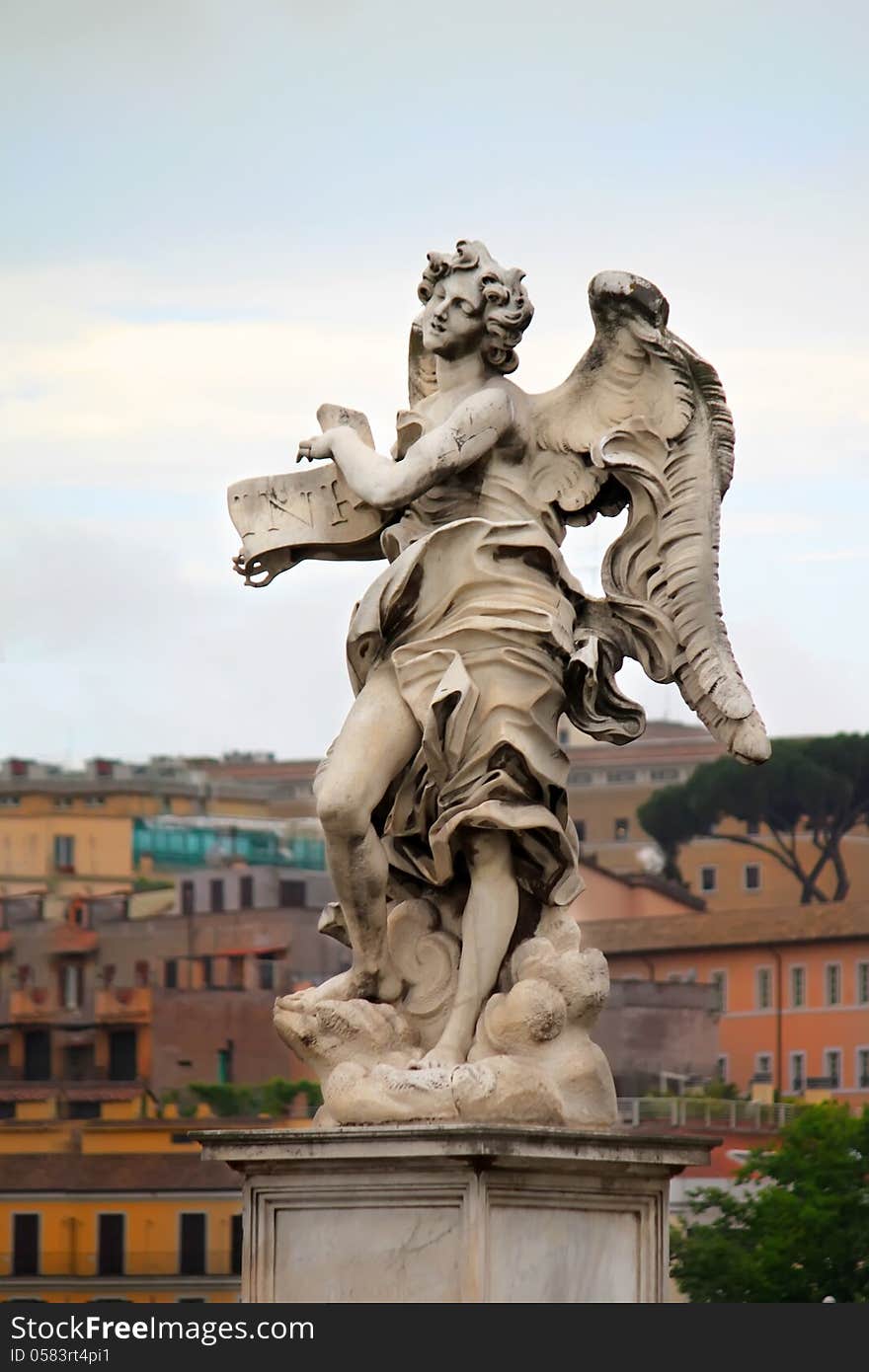 Bridge over Tiber, Rome, Italy