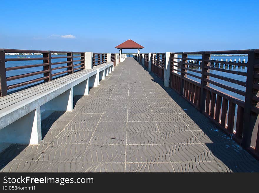 Riverfront pavilion