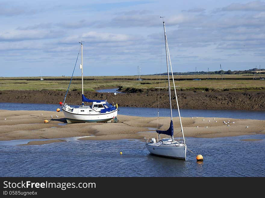 Blakeny harbour at low tide