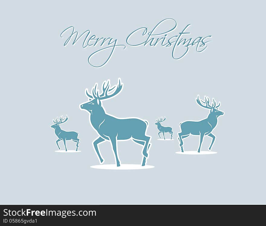 Vector illustration of Christmas card. Vector illustration of Christmas card