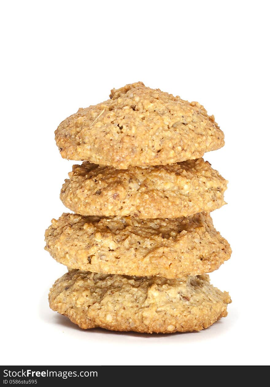 A stack of freshly baked biscuit