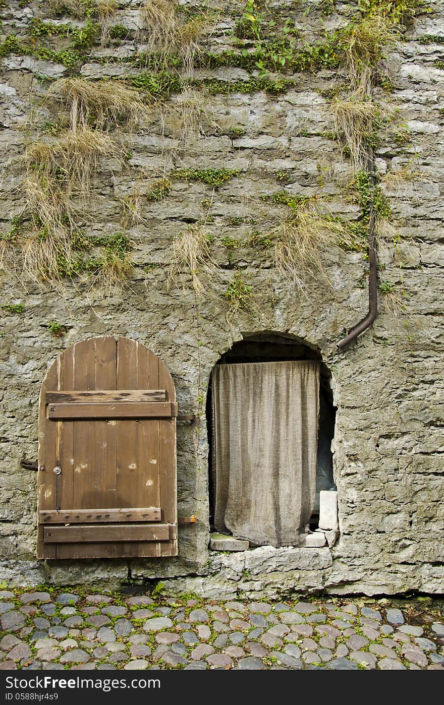 Estonia-Tallinn Old Town-Fortress Wall And Door