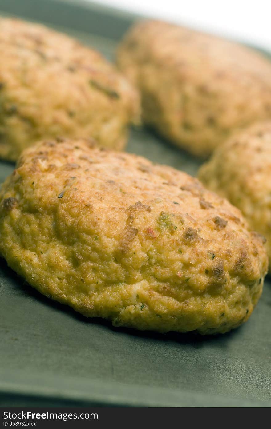 Lobster Cakes On Baking Pan