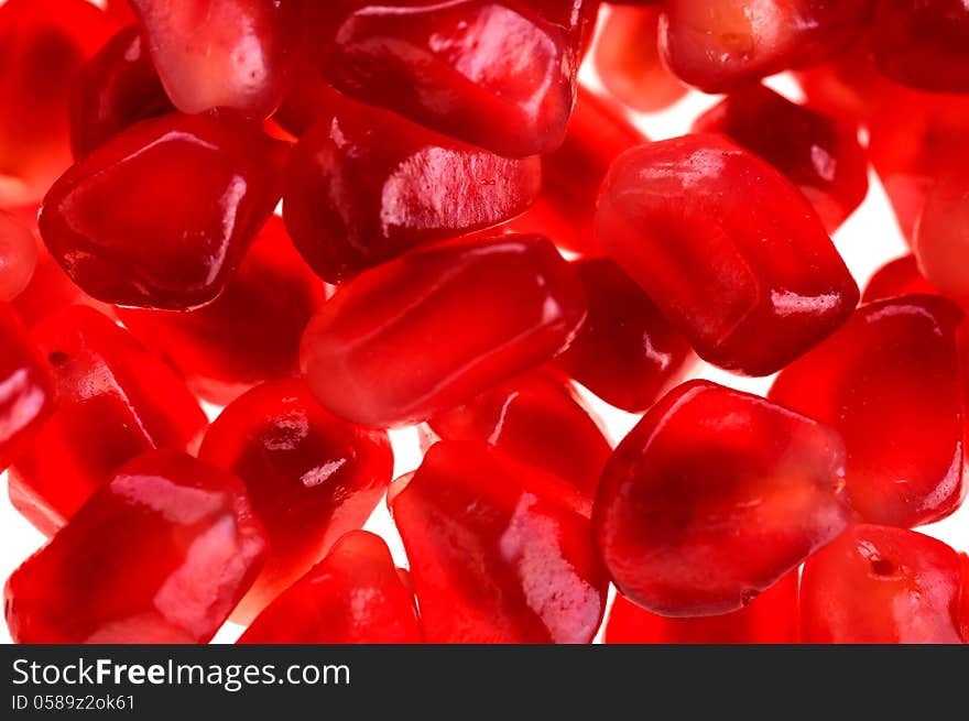 Background of the pomegranate seeds