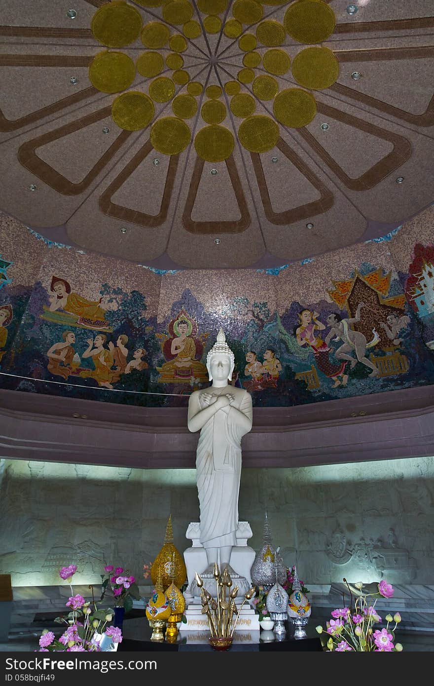 Buddha in the stupa in Thailand. Buddha in the stupa in Thailand.