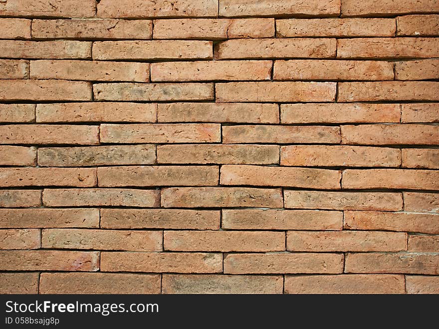 Detail and pattern of bricks wall