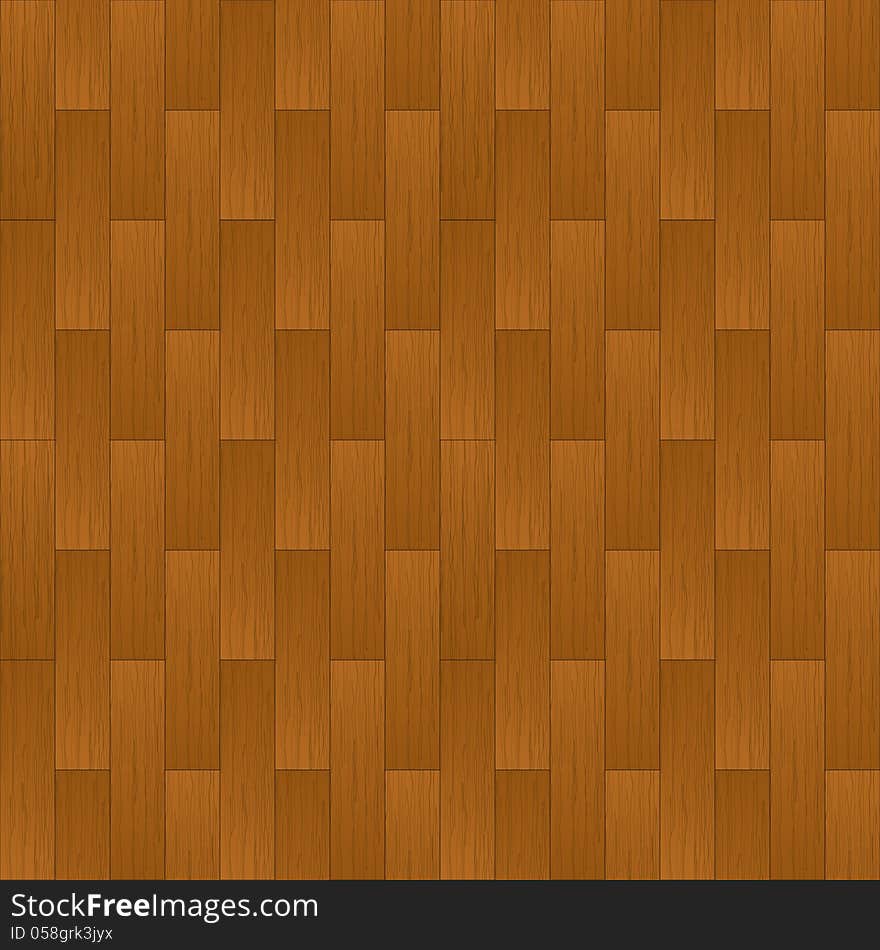 Vector wooden parquet floor texture in detail