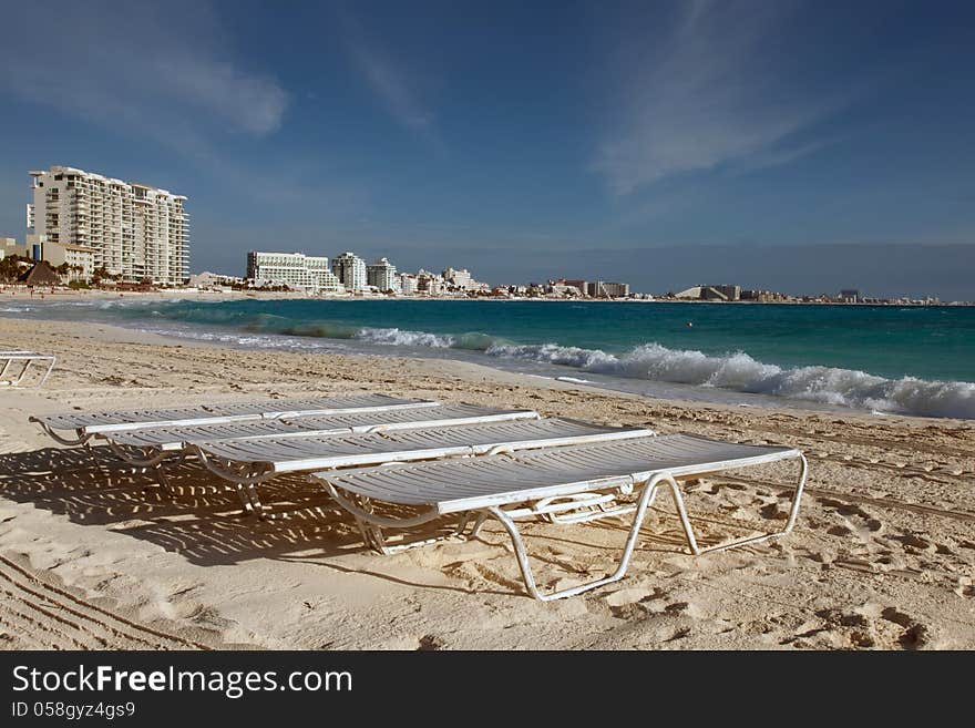 Cancun beach in Mexico