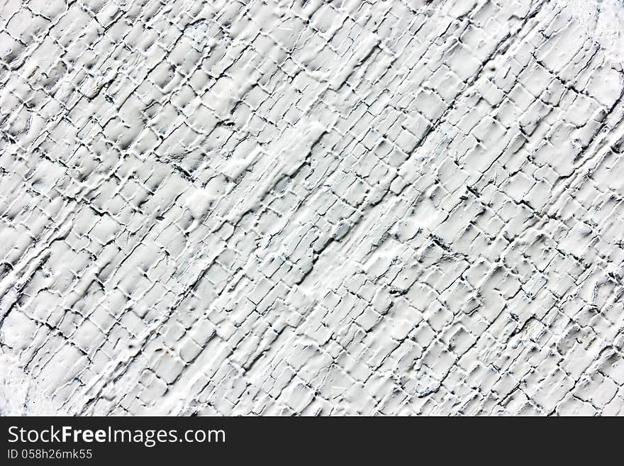 Old cracked white painted texture. Grunge background.