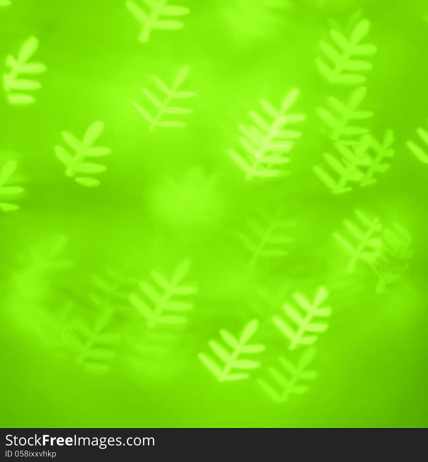 Green bokeh background