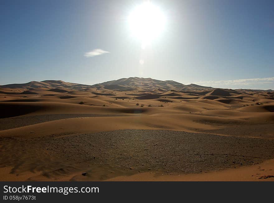 Sand Dunes of Erg Chebbi in the Sahara Desert, Morocco