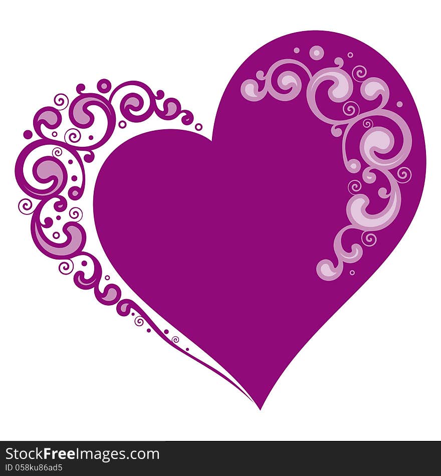 Stylized heart for Valentines day