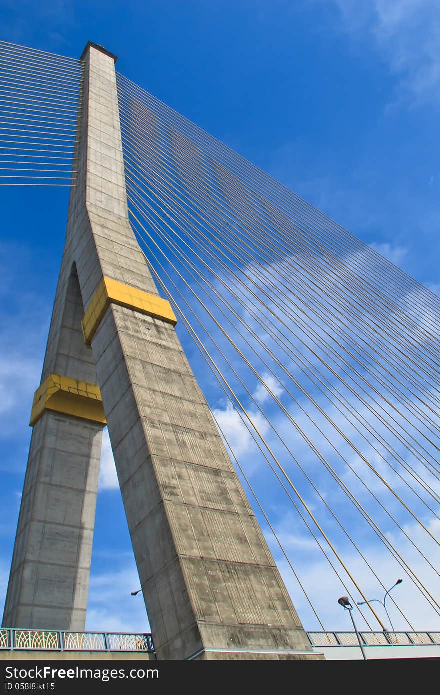 The Pole Of Cable Bridge