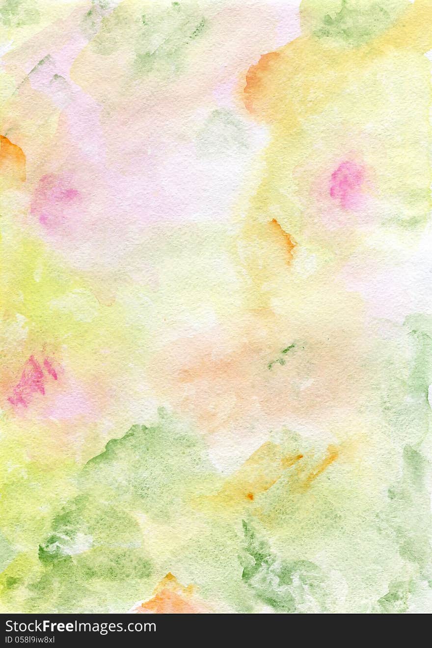 Watercolor Hand Painted Background