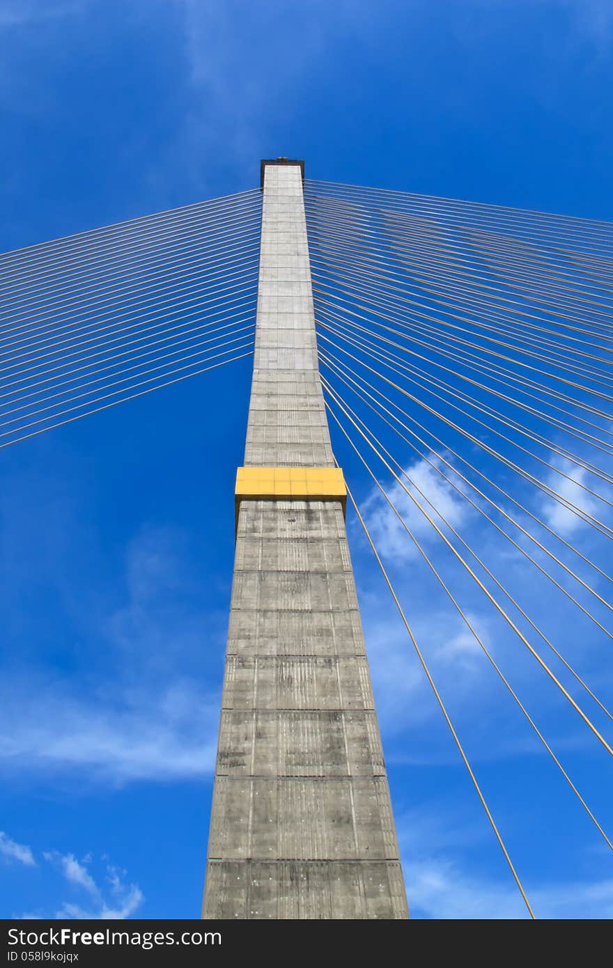 The Pole Of Cable Bridge