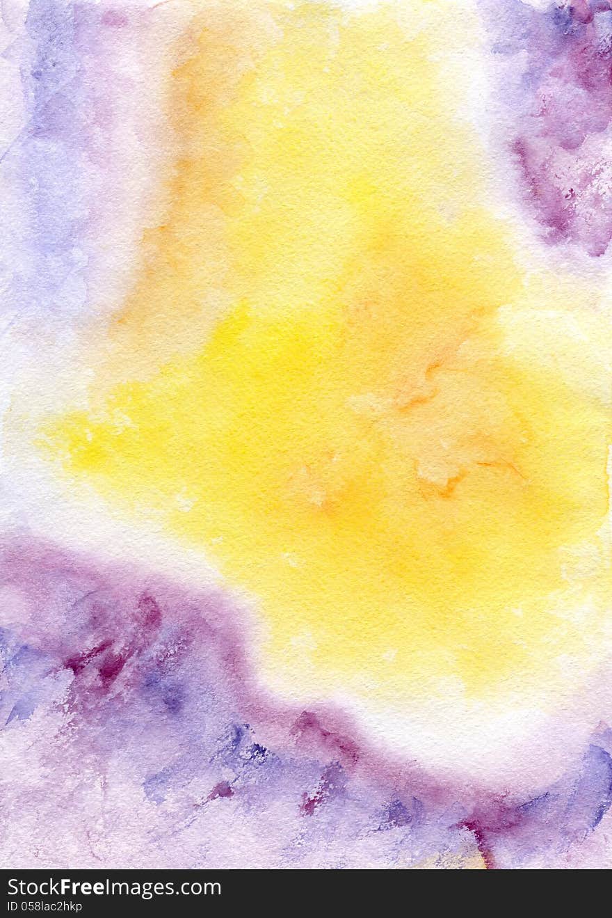 Watercolor hand painted background