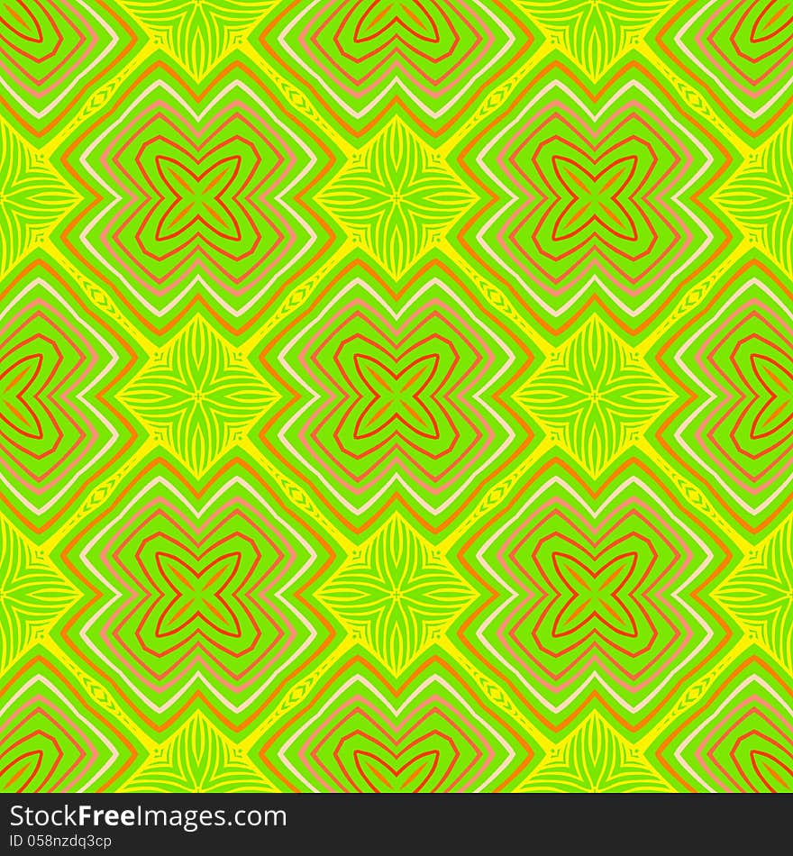 Geometric psychedelic sixties pattern