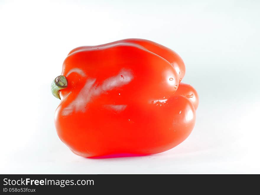 a red sweet pepper