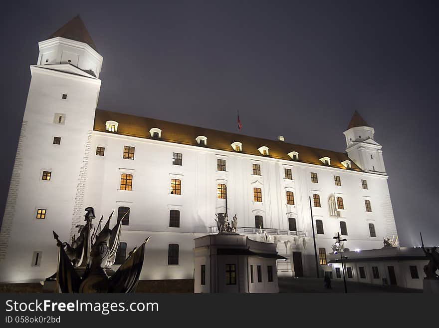 Bratislava castle and bridge