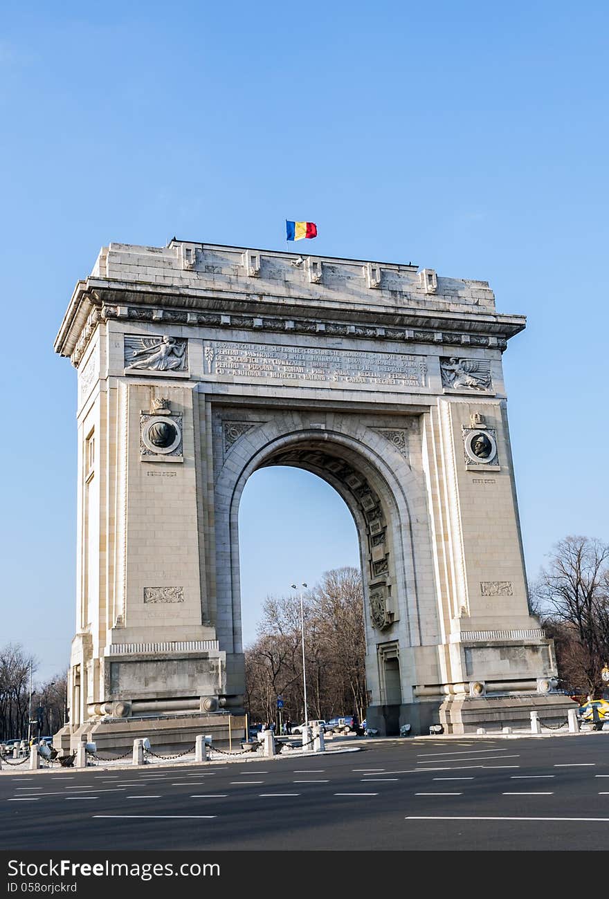 Triumph Arch - Landmark In Bucharest