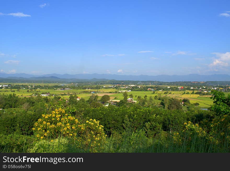 Countryside views at Northern Thailand