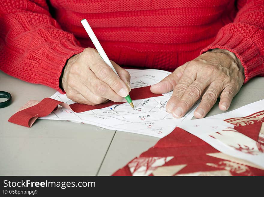 Marking A Paper Pieced Foundation