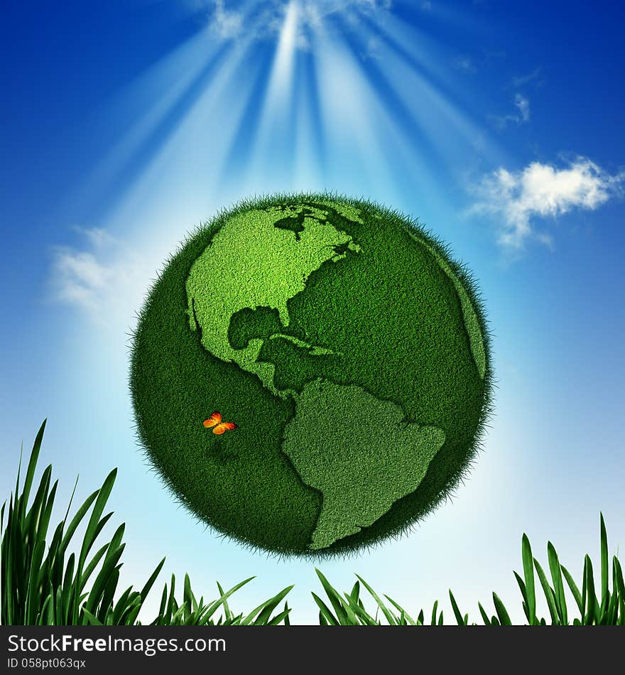 Green Earth. Abstract environmental backgrounds