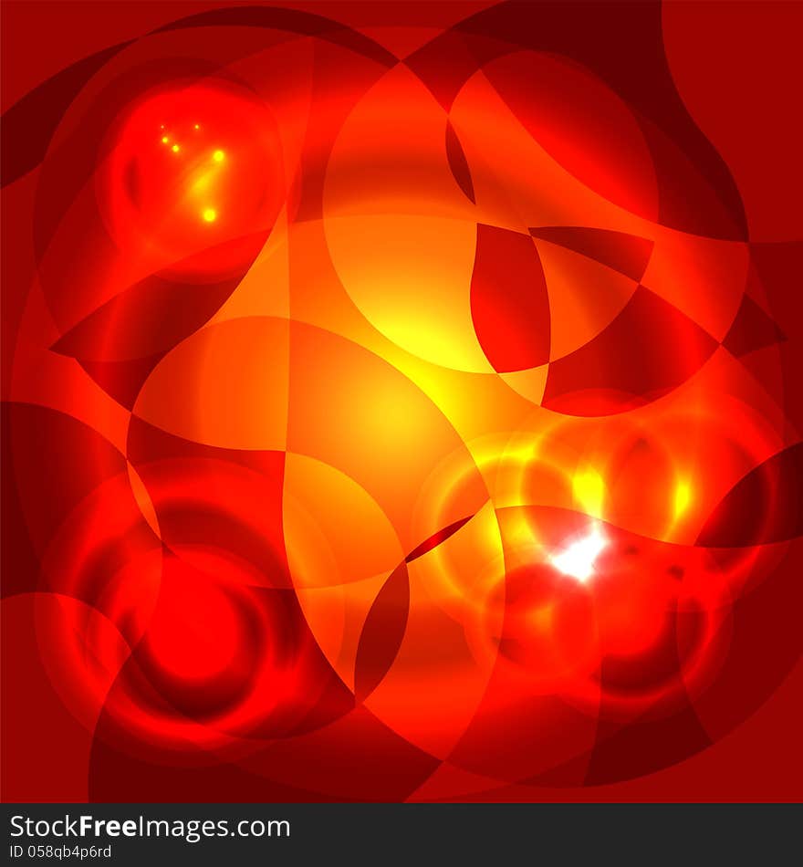 Bright abstract background in red tones