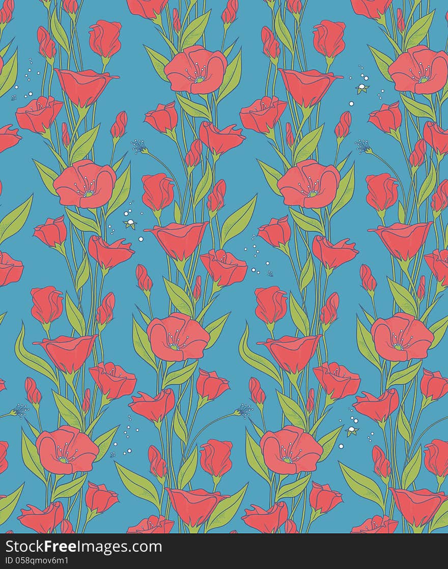 Seamless pattern with flowers. Seamless pattern with flowers