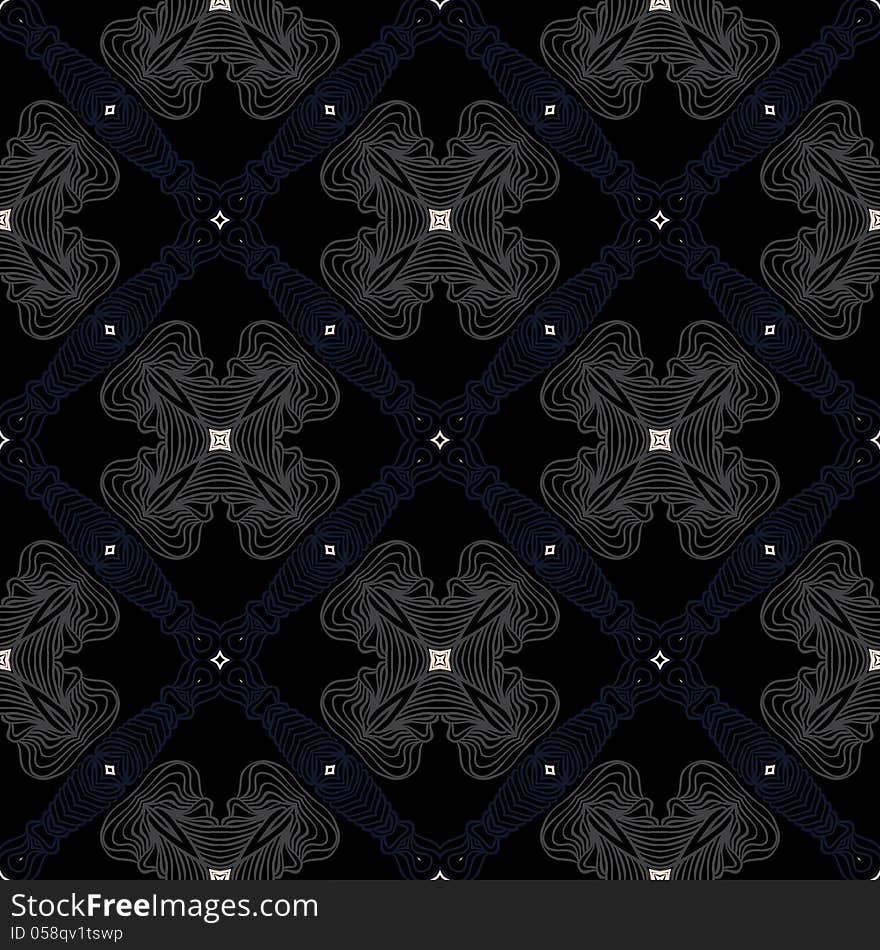 Dark victorian floor cerimic tiled pattern