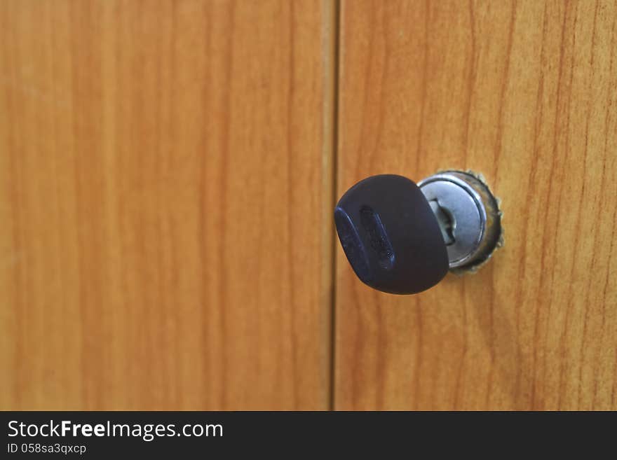 Closeup image of lock and key. Closeup image of lock and key