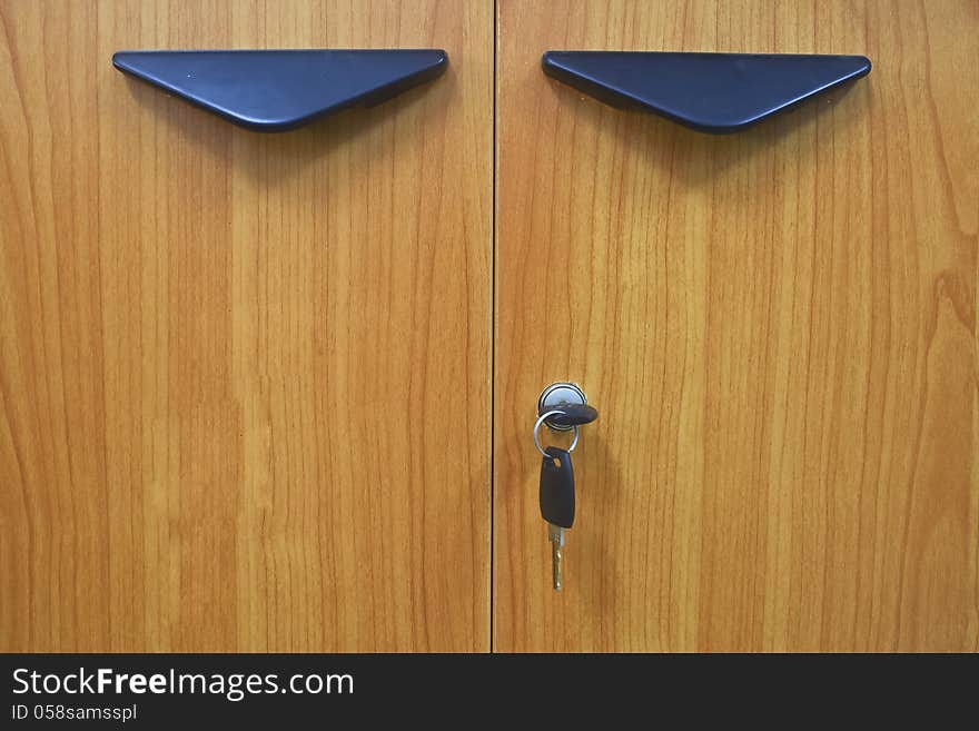 Closeup image of lock and key. Closeup image of lock and key