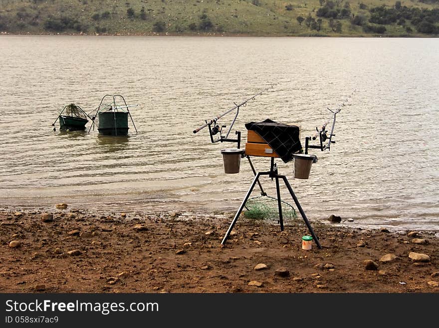 Fishermans Gear at Dam