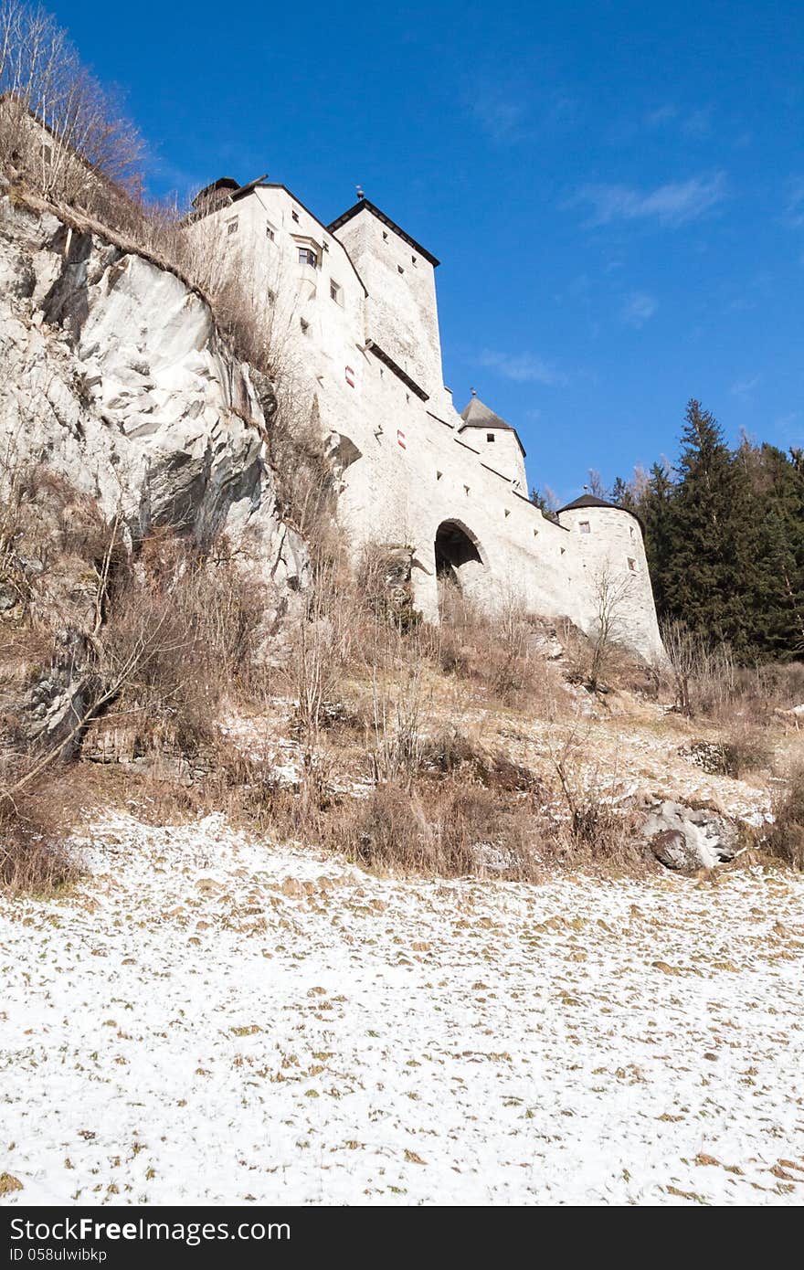 Castle on the alps in campo tures. Castle on the alps in campo tures