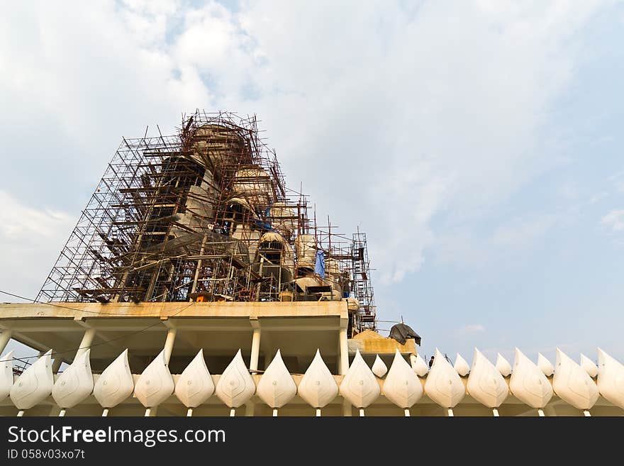 Buddha Statue Construction.