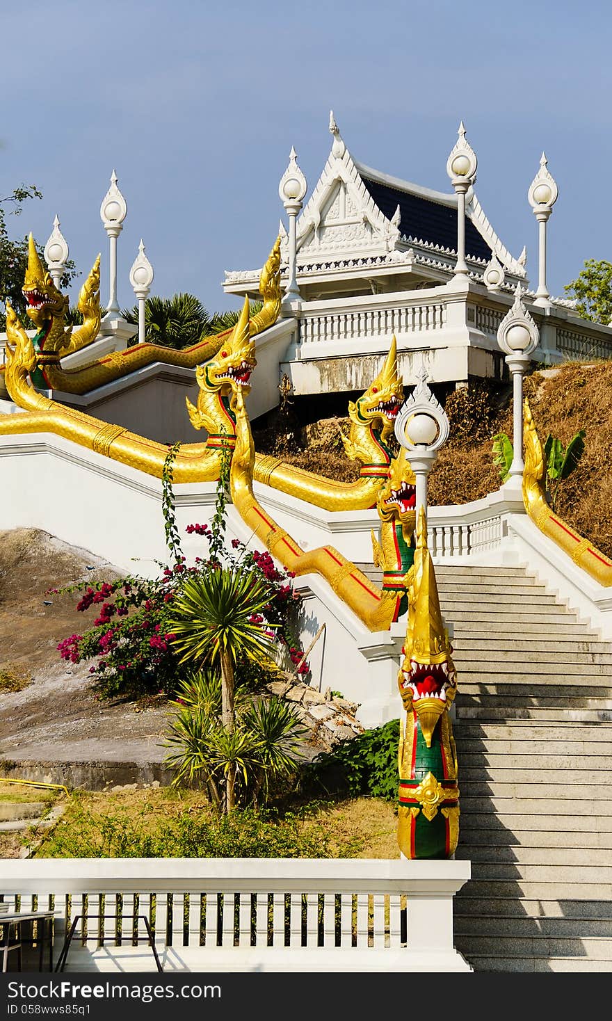 Kaew grovaram buddhist temple in krabi town, thailand. Kaew grovaram buddhist temple in krabi town, thailand