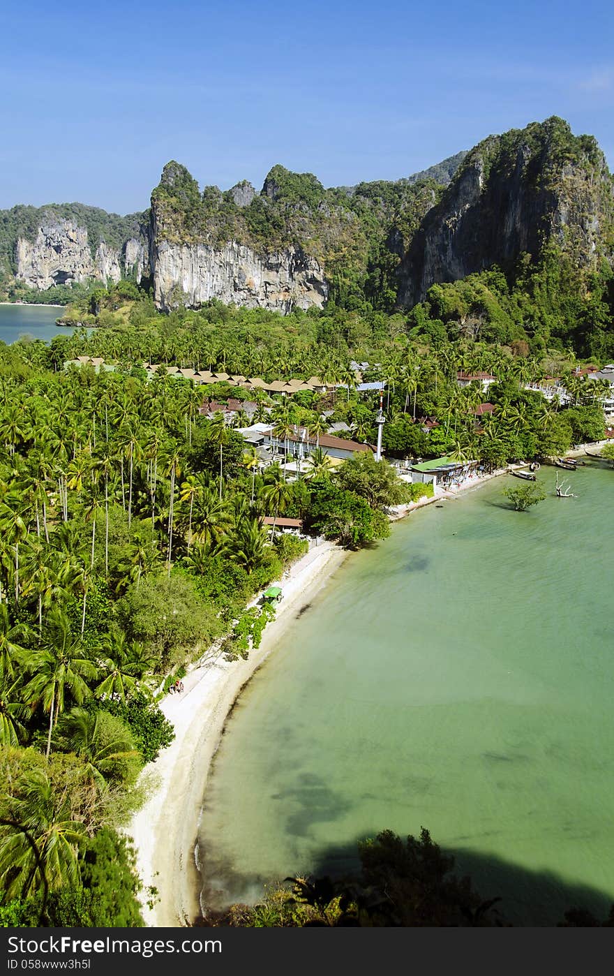 Railay peninsula from the viewpoint