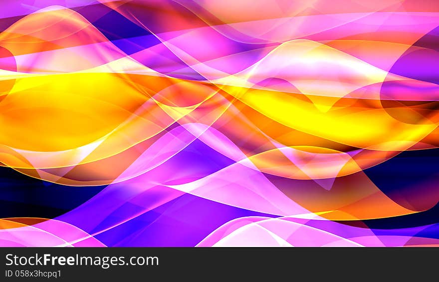 3d design. Abstract background and different colors