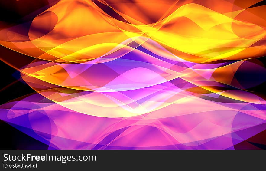 3d design. Abstract background and different colors