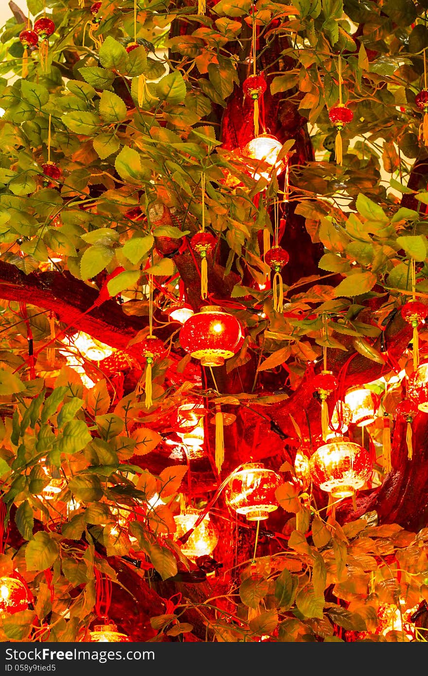 Chinese New Year Tree (Man made object). Chinese New Year Tree (Man made object)